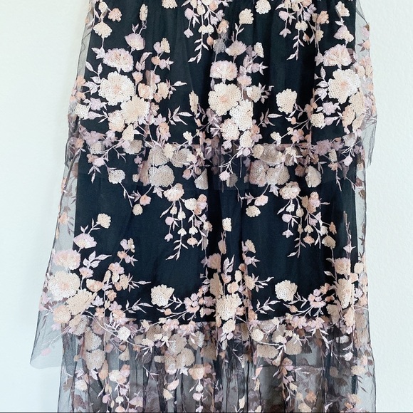 Self Portrait Sleeveless Midnight Floral Dress - Picture 8 of 13